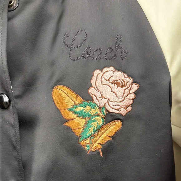 COACH embroidered Reversible Varsity Jacket NWOT XS - Picture 3 of 14